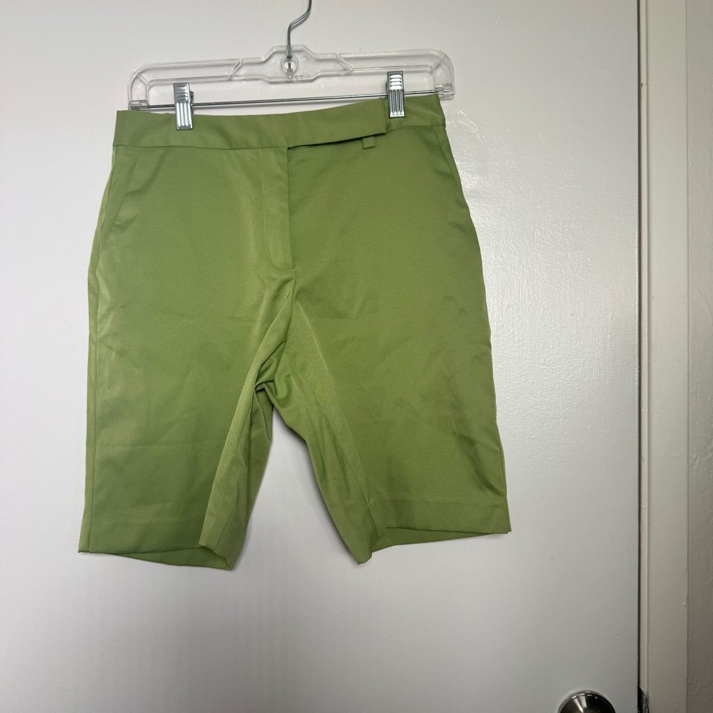 Talbots Lime Green Stretch Bermuda Shorts Womens 4 Nwt